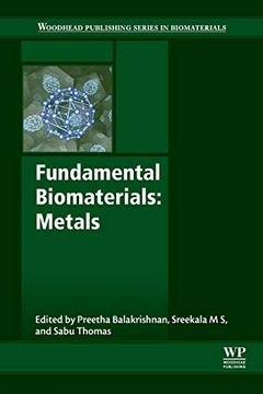 portada Fundamental Biomaterials: Metals (Woodhead Publishing Series in Biomaterials) (en Inglés)
