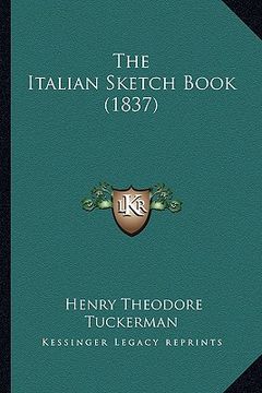 portada the italian sketch book (1837) (en Inglés)