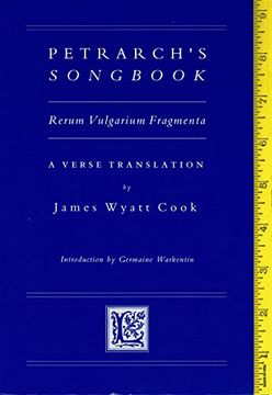 portada Petrarch's Songbook: Rerum Vulgarium Fragmenta: A Verse Translation (Medieval & Renaissance Texts & Studies; V. 151) (en Inglés)