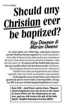 portada should any christian ever be baptized? (in English)