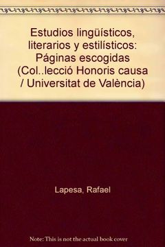 portada Estudios Lingüísticos, Literarios y Estilísticos: 2 (Honoris Causa) (in Spanish)