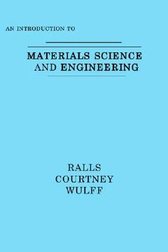 portada introduction to materials science and engineering