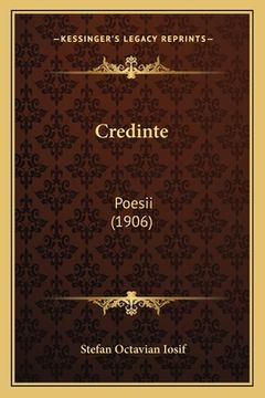 portada Credinte: Poesii (1906)