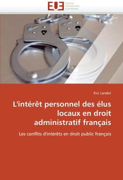 portada L'Interet Personnel Des Elus Locaux En Droit Administratif Francais