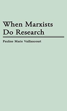 portada When Marxists do Research (en Inglés)