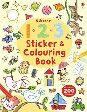 portada 123 Sticker and Colouring Book (Sticker and Colouring Books) (in English)