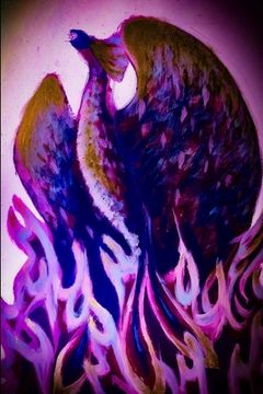 portada Purple Fire Phoenix Rise (en Inglés)