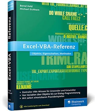 portada Excel-Vba-Referenz: Objekte, Eigenschaften, Methoden (en Alemán)