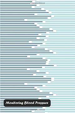 portada Monitoring Blood Pressure: Abstract Minimal Design Stripe and Horizontal Line Cover 