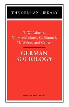 portada german sociology (en Inglés)