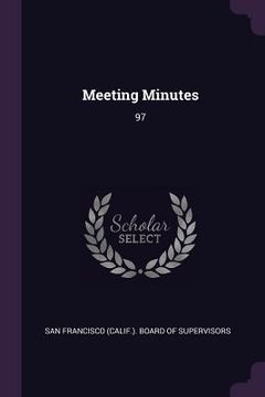 portada Meeting Minutes: 97 (en Inglés)