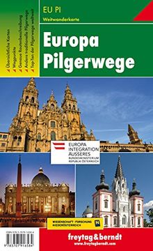 portada Europe Pilgrim Paths Hiking + Leisure map 1: 2 000 000 - 1: 3 500 000