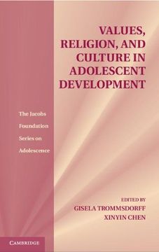portada Values, Religion, and Culture in Adolescent Development Hardback (The Jacobs Foundation Series on Adolescence) (en Inglés)
