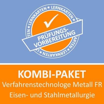portada Kombi-Paket Verfahrenstechnologe Metall fr Eisen- und Stahlmetallurgie Lernkarten