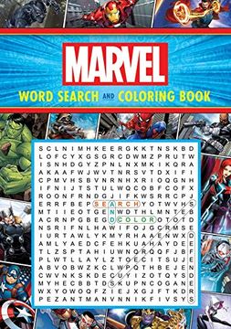 portada Marvel Word Search and Coloring Book (Coloring Book & Word Search) (en Inglés)