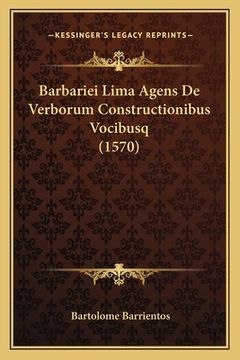 portada Barbariei Lima Agens De Verborum Constructionibus Vocibusq (1570) (en Latin)