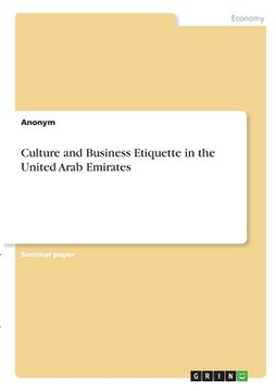 portada Culture and Business Etiquette in the United Arab Emirates (in English)