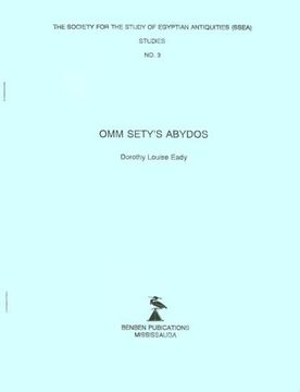 portada Omm Sety's Abydos (Ssea Publication) (en Inglés)