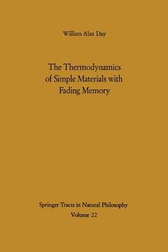portada the thermodynamics of simple materials with fading memory
