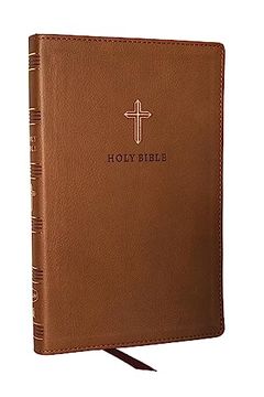 portada Kjv Holy Bible: Ultra Thinline, Brown Leathersoft, red Letter, Comfort Print: King James Version