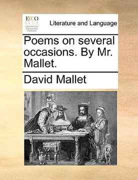 portada poems on several occasions. by mr. mallet. (en Inglés)