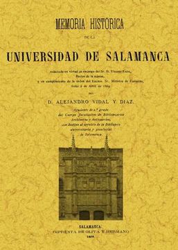 portada Memoria Histórica de La Universidad de Salamanca
