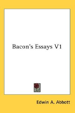 portada bacon's essays v1 (en Inglés)