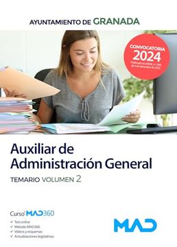 portada Auxiliar de Administracion General del Ayuntamiento de Granada Temario Vol. 2 (in Spanish)