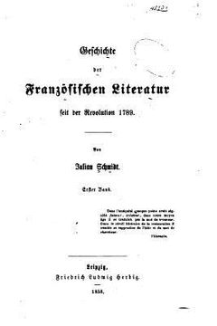 portada Geschichte der französischen Literatur seit der Revolution 1789 (en Alemán)