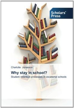 portada Why stay in school?: Student retention processes in vocational schools