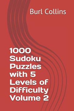 portada 1000 Sudoku Puzzles with 5 Levels of Difficulty Volume 2 (en Inglés)