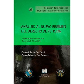 portada ANÁLISIS AL NUEVO REGIMEN DEL DERECHO DE PETICIÓN (in Spanish)