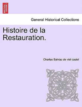 portada histoire de la restauration. tome quatorzieme (in English)