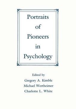 portada portraits of pioneers in psychology (en Inglés)
