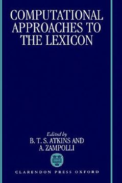 portada computational approaches to the lexicon (en Inglés)