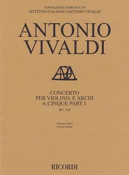 portada Concerto RV 813 for Violin and Strings in Five Parts: Critical Edition Practical Series Score 19.99 Subscriber Price