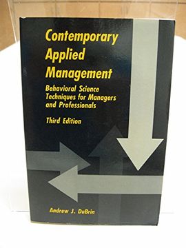 portada Contemporary Applied Management: Behavioral Science Techniques for Managers and Professionals 