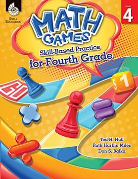 portada Math Games: Skill-Based Practice for Fourth Grade (en Inglés)