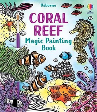 portada Coral Reef Magic Painting Book (Magic Painting Books) 
