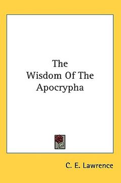 portada the wisdom of the apocrypha (en Inglés)