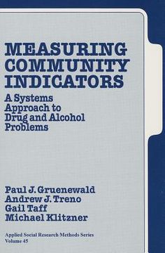 portada measuring community indicators: a systems approach to drug and alcohol problems (in English)