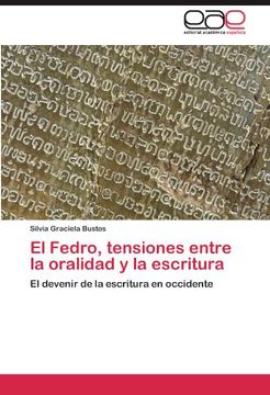 portada El Fedro, Tensiones Entre la Oralidad y la Escritura