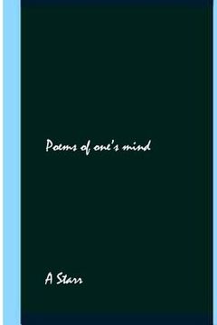 portada Poems of one's mind (en Inglés)