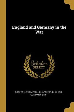 portada England and Germany in the War