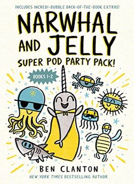 portada Narwhal and Jelly: Super pod Party Pack! (Paperback Books 1 & 2) (a Narwhal and Jelly Book) (en Inglés)