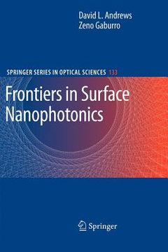 portada frontiers in surface nanophotonics: principles and applications (en Inglés)