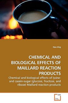 portada chemical and biological effects of maillard reaction products (en Inglés)