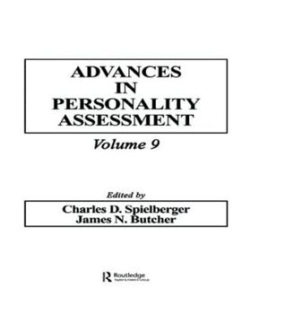 portada Advances in Personality Assessment: Volume 9 (Advances in Personality Assessment Series)