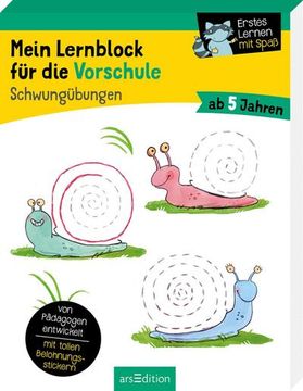 portada Mein Lernblock für die Vorschule - Schwungübungen (en Alemán)