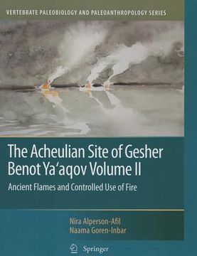 portada the acheulian site of gesher benot ya aqov volume ii: ancient flames and controlled use of fire (en Inglés)